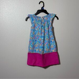 Toddler girl healthtex Floral‎ blue Dress size 5T